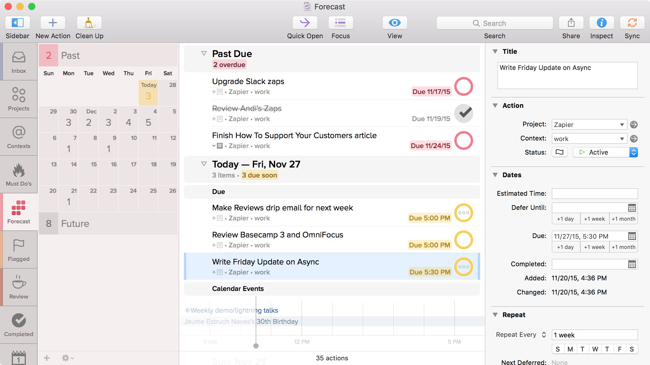 OmniFocus screenshot