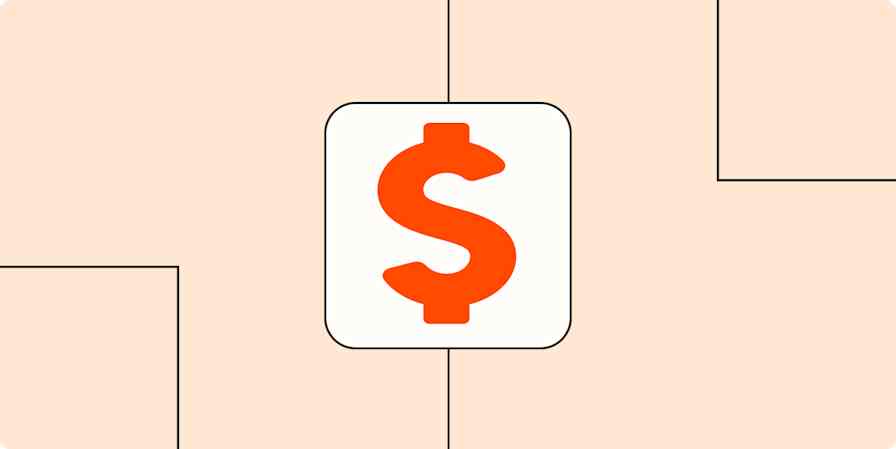 Hero image with an icon of a dollar sign