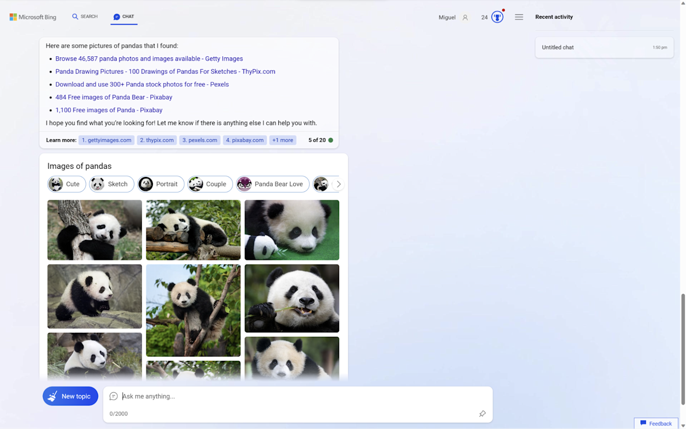 Microsoft Bing AI, un chatbot IA qui se connecte à Internet