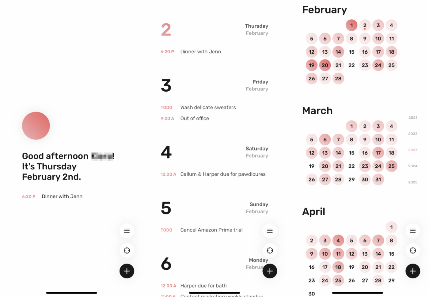 Dawn, our pick for the best iPhone calendar app for beautiful design and function