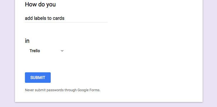 Fill in the blank question on Google Forms