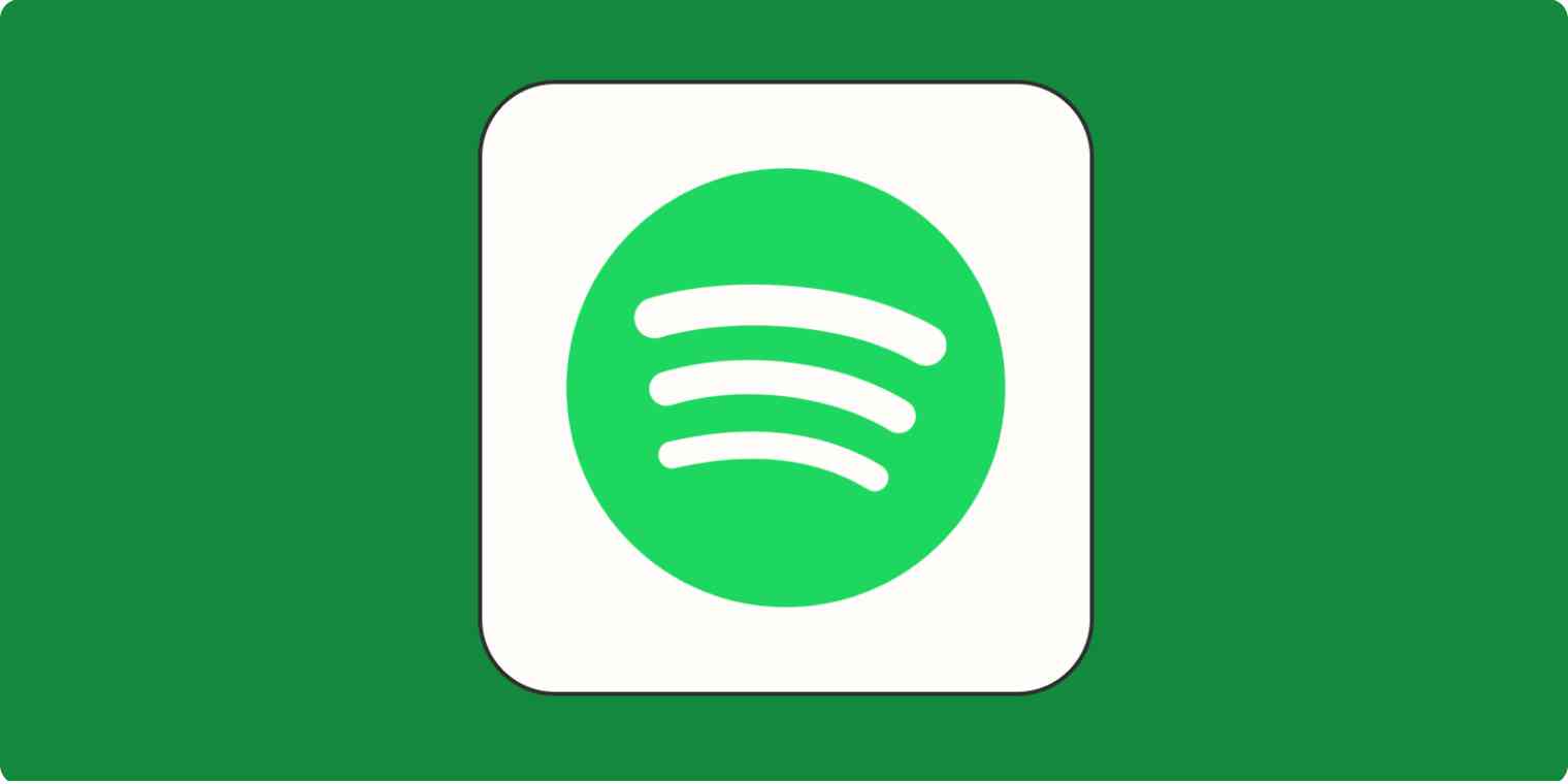 A hero image for Spotify app tips with the Spotify logo on a green background