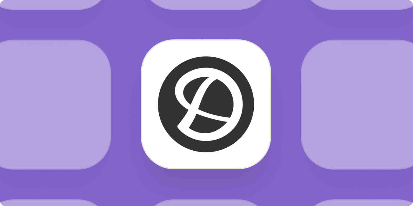 Delighted app logo on a purple background.