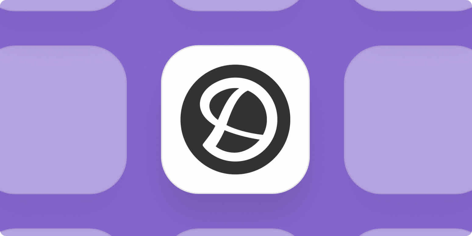 Delighted app logo on a purple background.