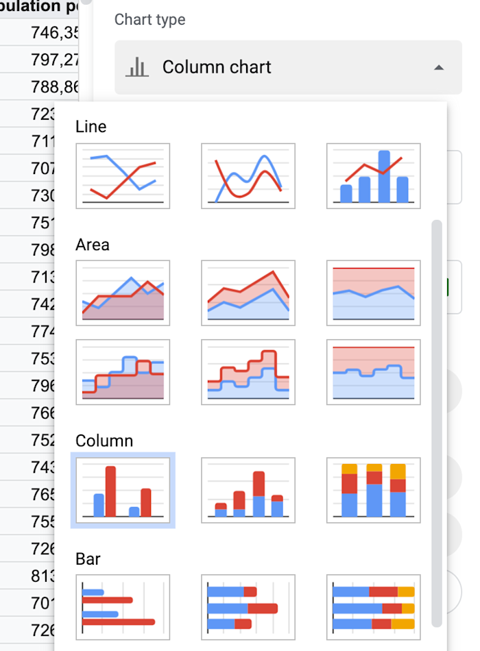 How to Make a Graph or Chart in Google Sheets