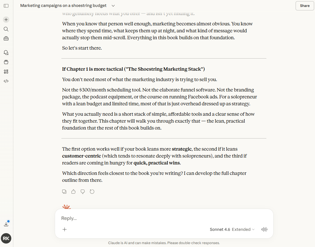 Claude's suggestion for an intro to an eBook