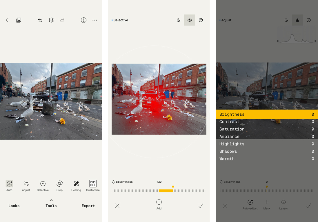 Snapseed, our pick for the best free image editing app for iPhone and Android