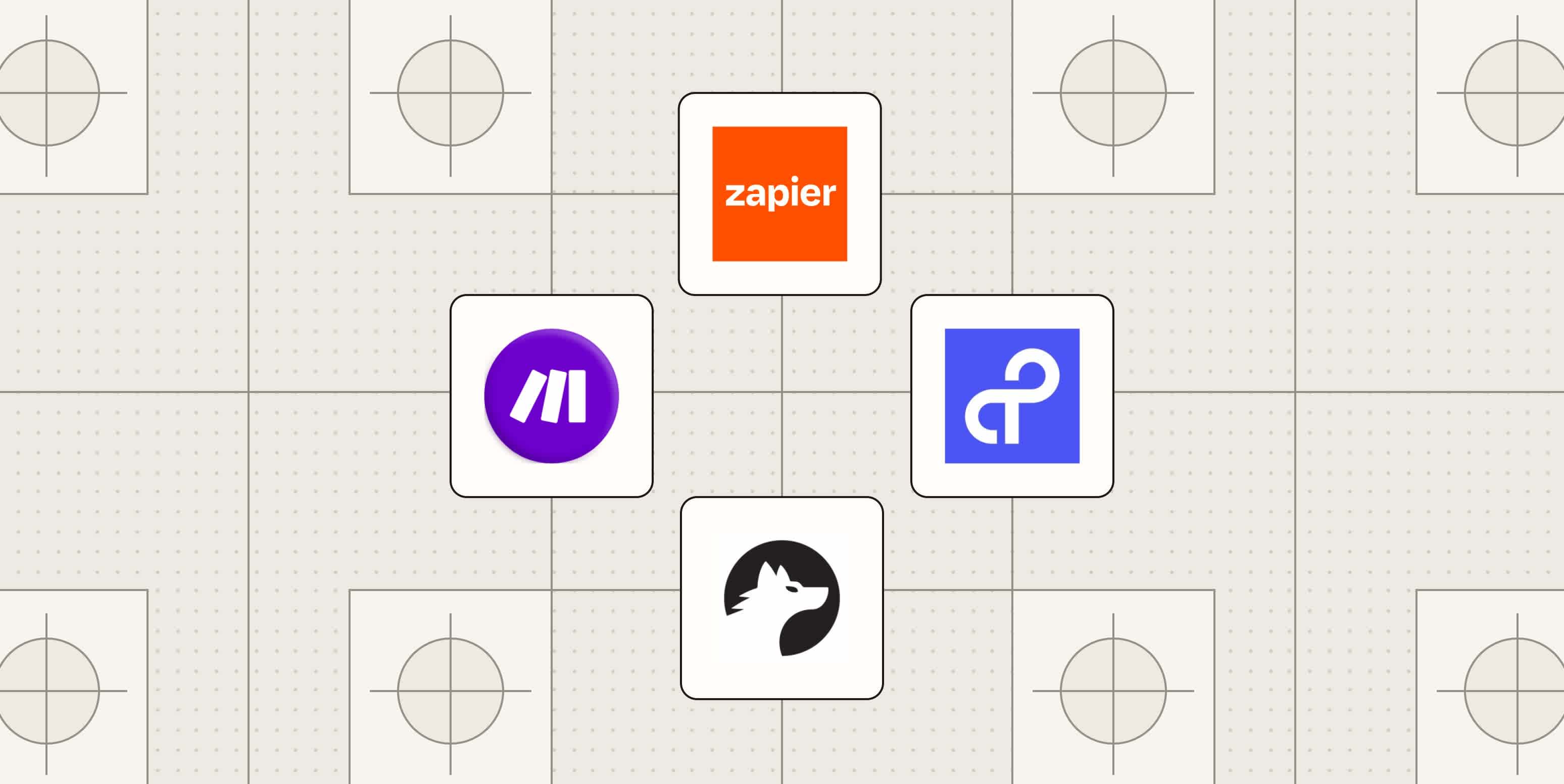 Hero image with the logos of the best Pipedream alternatives