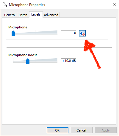 Mute Windows microphone