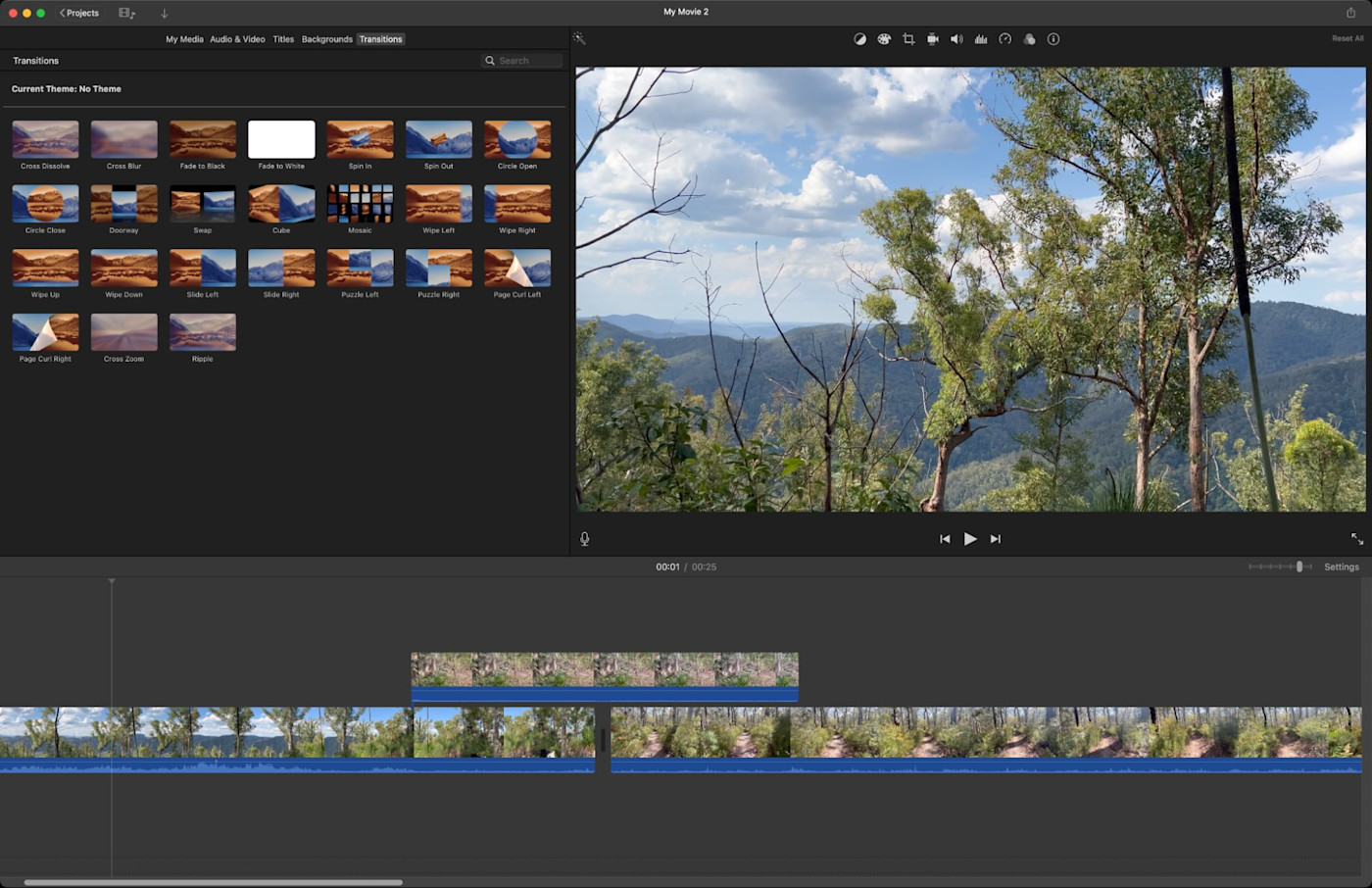 iMovie, our pick for the best simple and free video editing app for Mac users