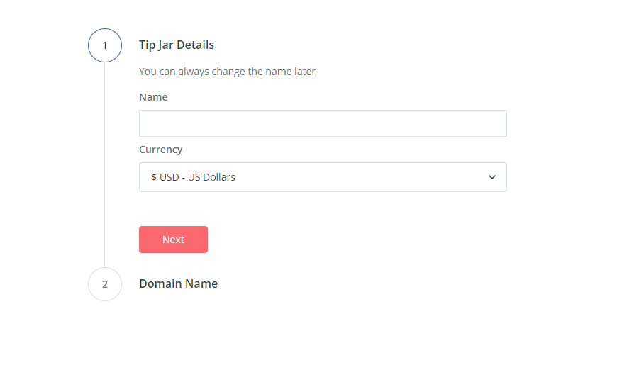 Adding the name and currency to the ConvertKit tip jar