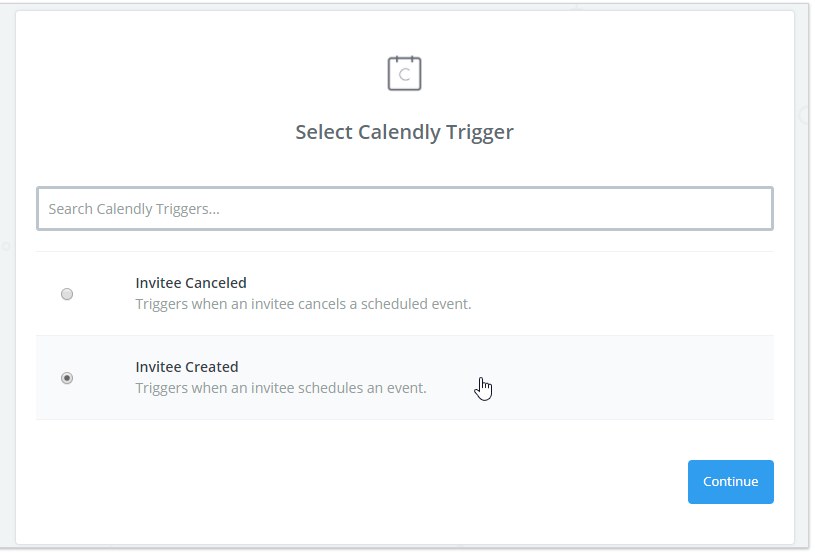 Calendy Zapier trigger