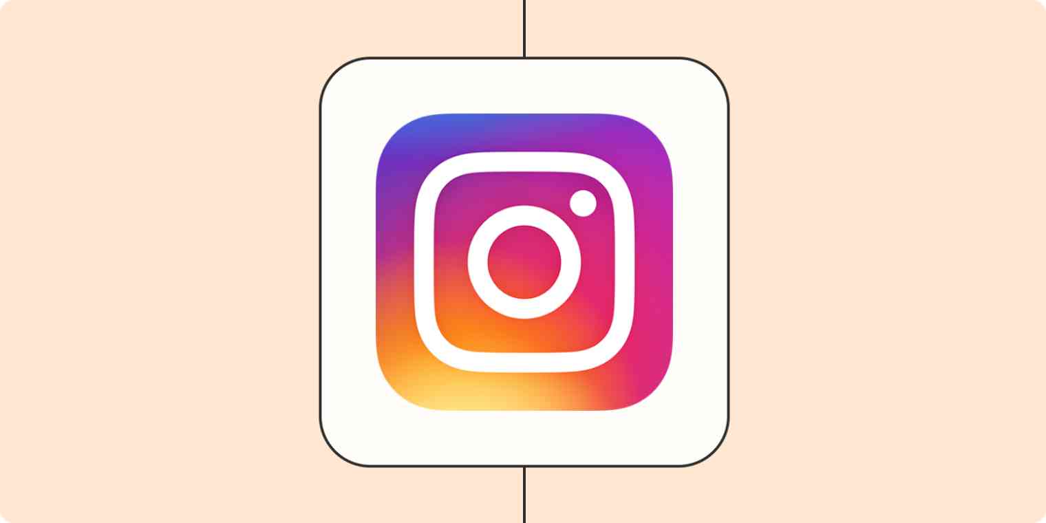 Ein Heldenbild für Instagram-App-Tipps mit dem Instagram-Logo
