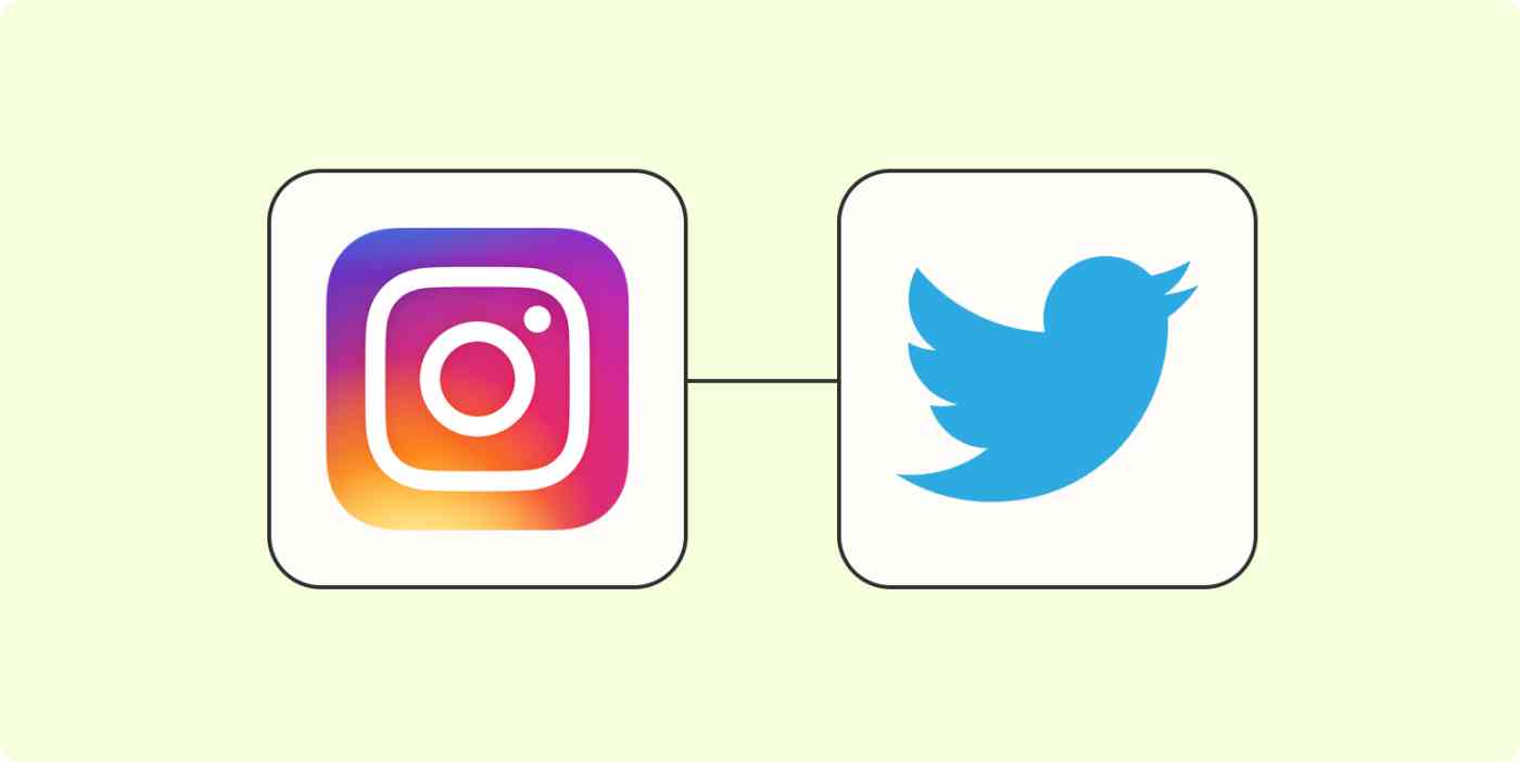 Hero image for blog post on how to link Instagram to Twitter.