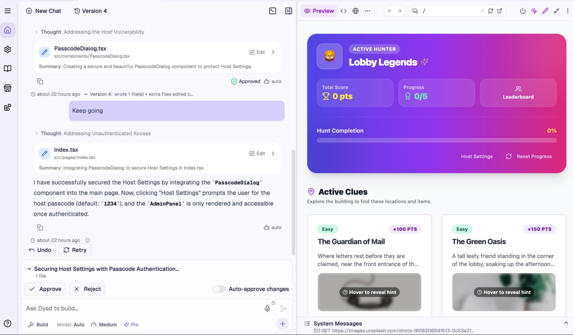 Dyad, our pick for the best open-source vibe coding tool for power users