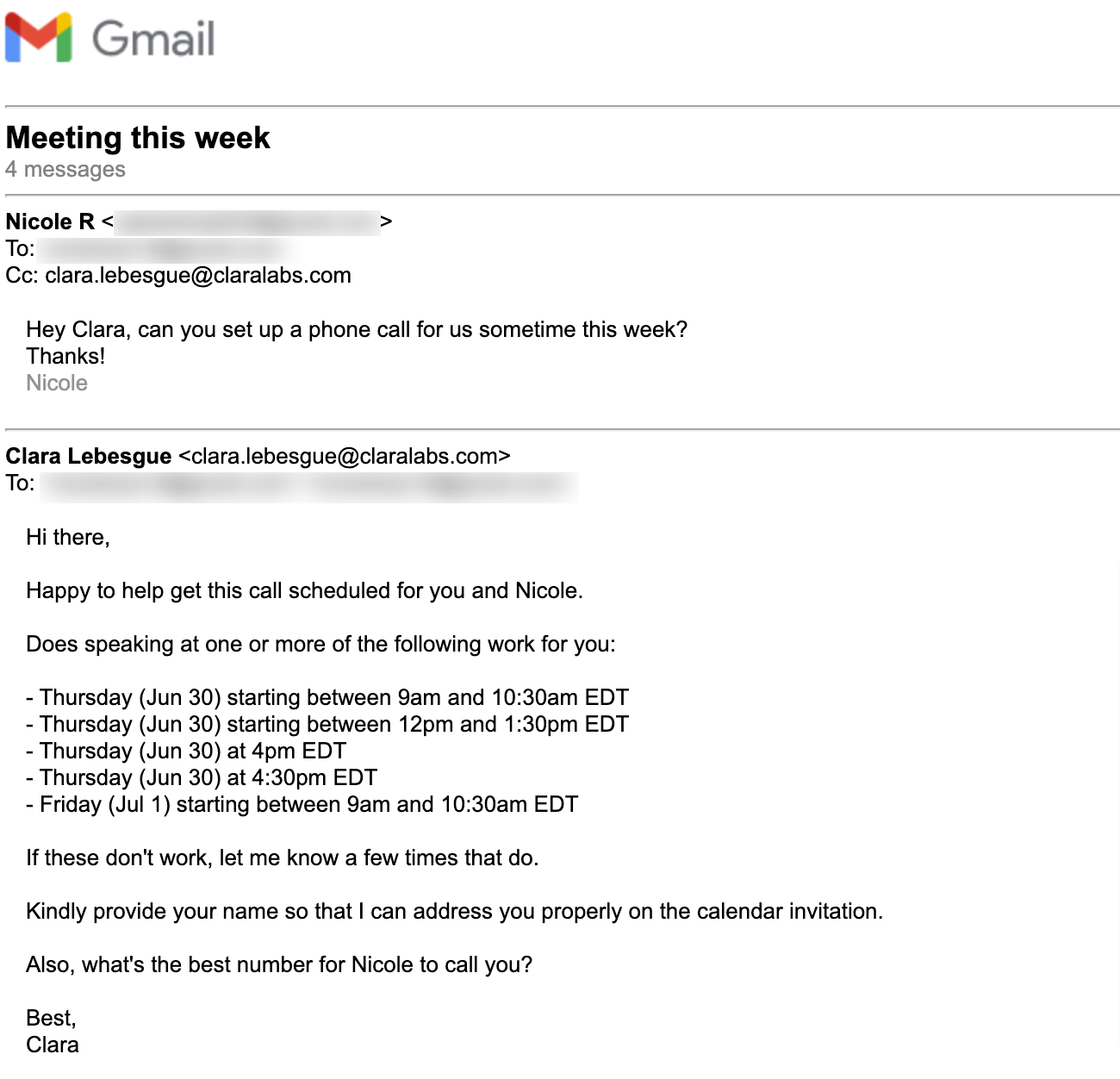 How To Schedule a Meeting by Email (With Templates)