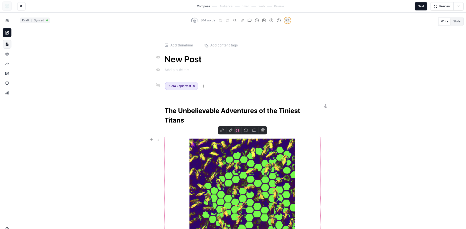 beehiiv, our pick for the best email newsletter software for monetizing your newsletter