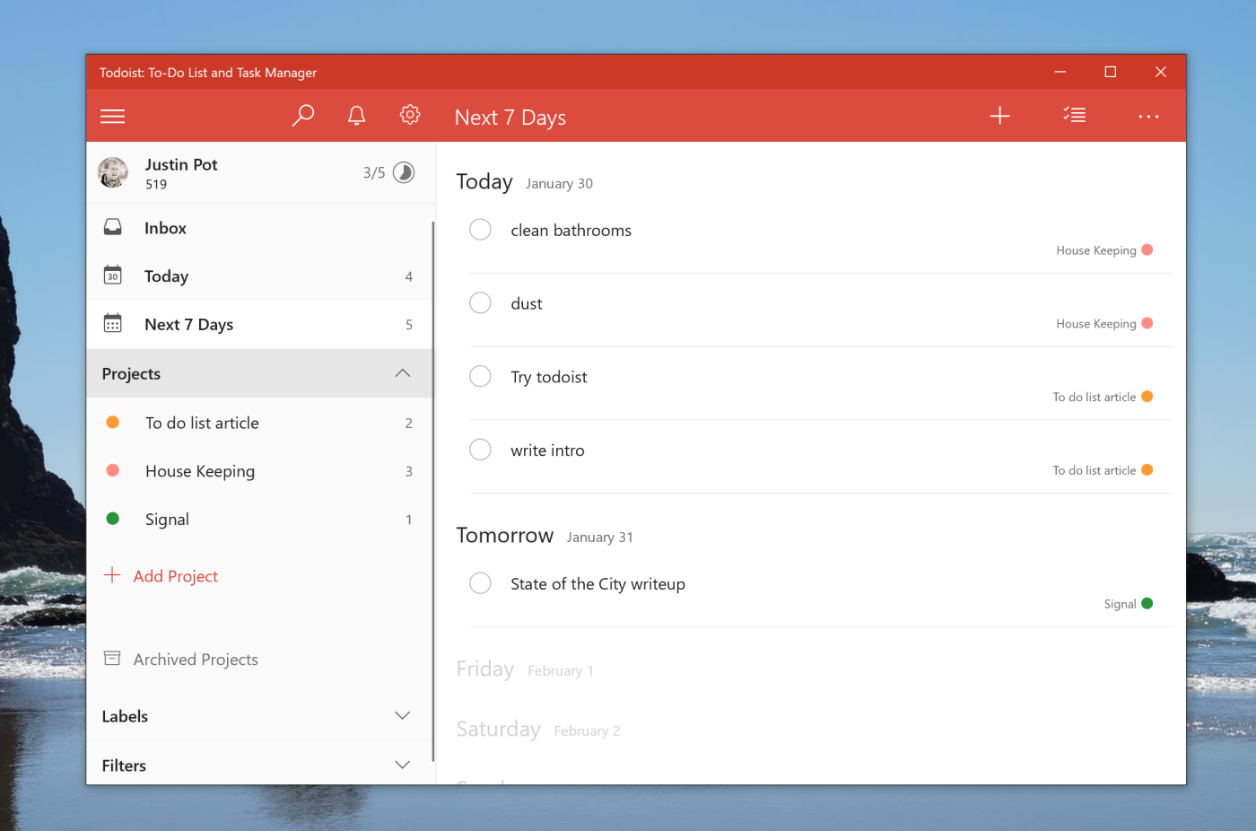 Todoist for Windows