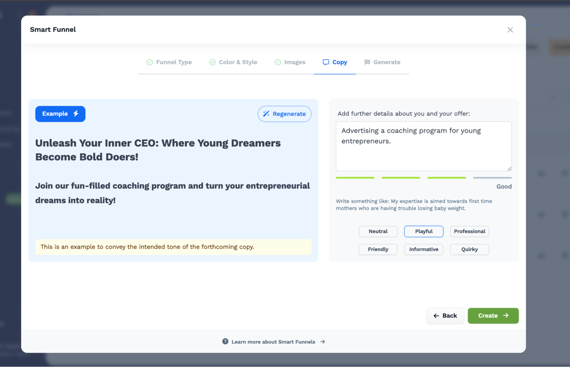 Customizing a funnel in ClickFunnels