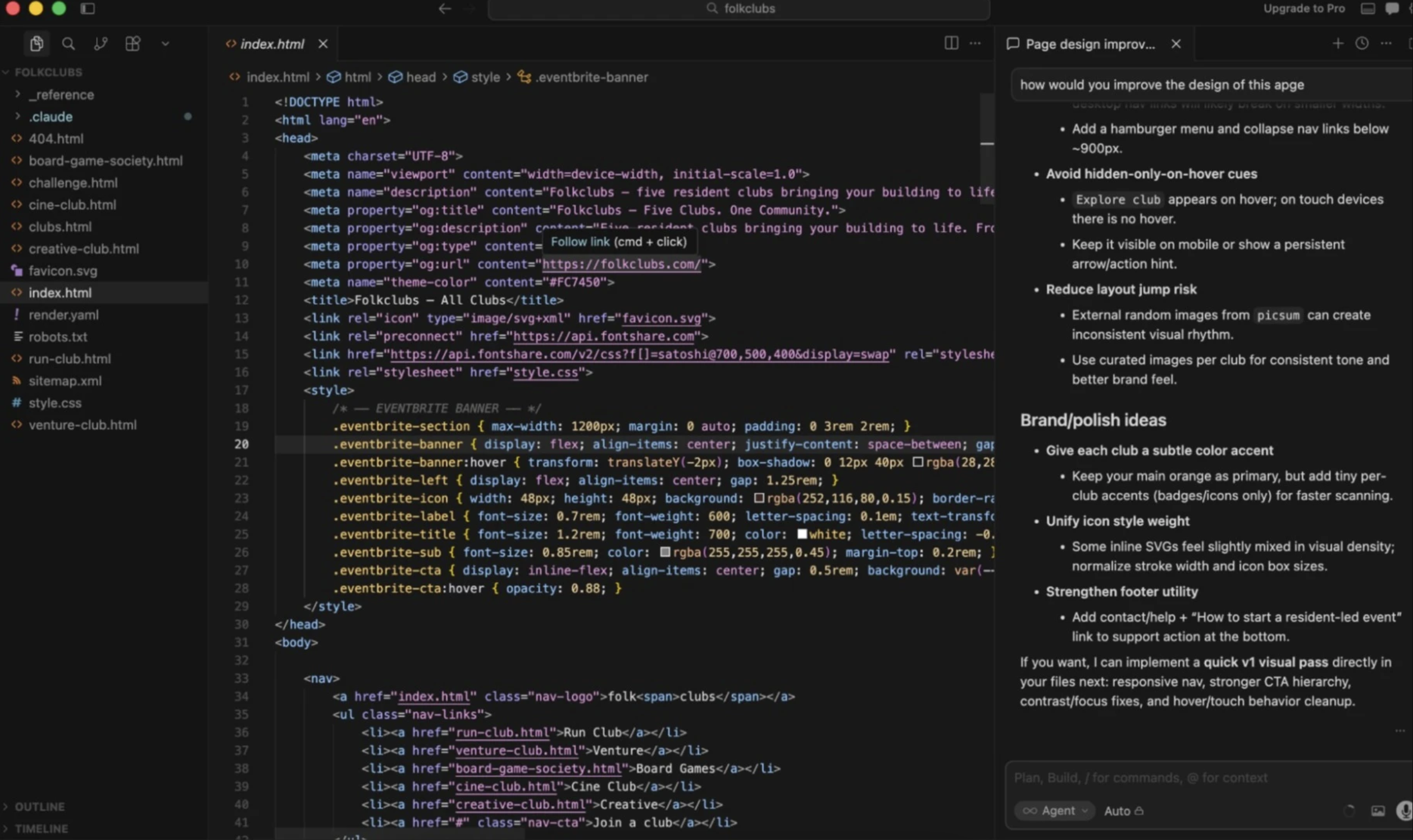 A screenshot of Cursor, a Claude Code alternative.