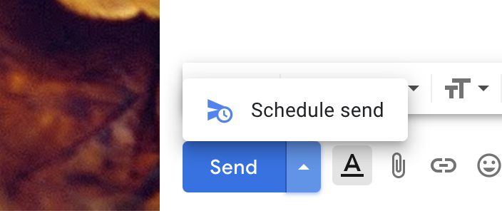 Gmail schedule send