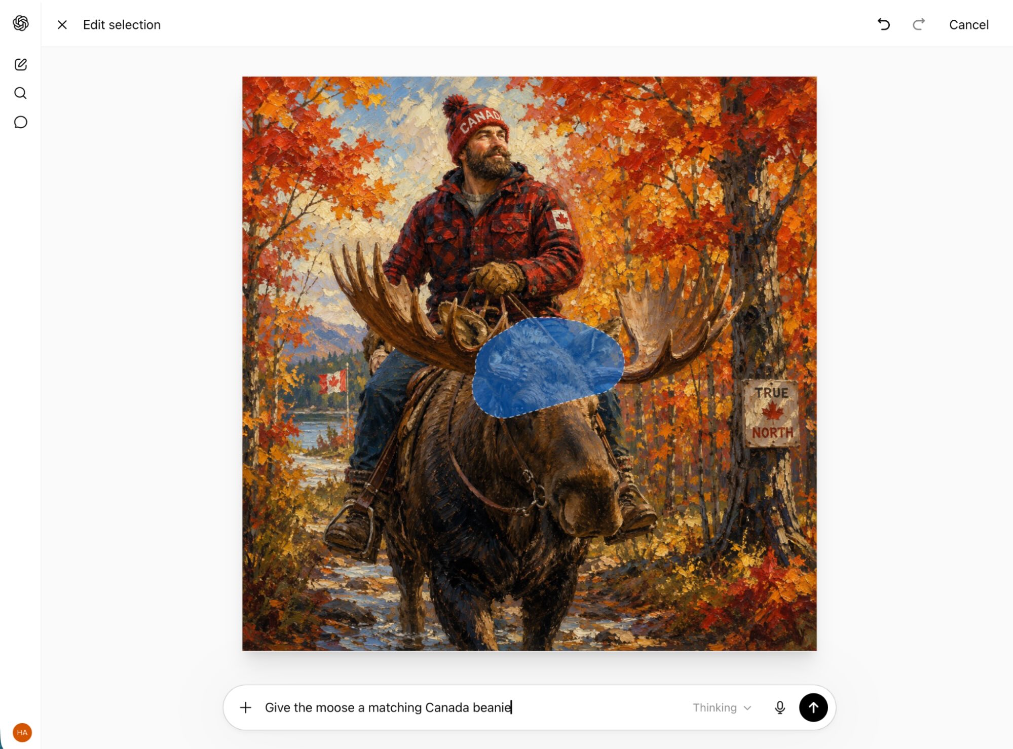 Uploading an image to create a new image in ChatGPT
