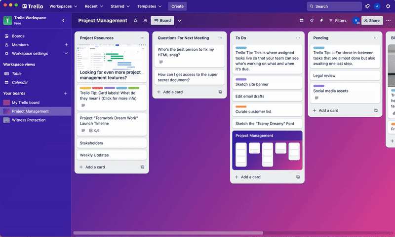 Screen recording showing the steps to moving a Trello list