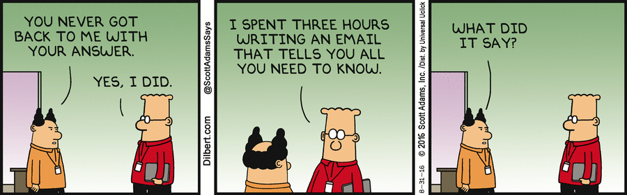 Dilbert meeting email