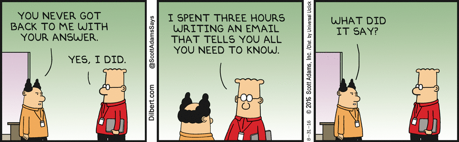 Dilbert meeting email