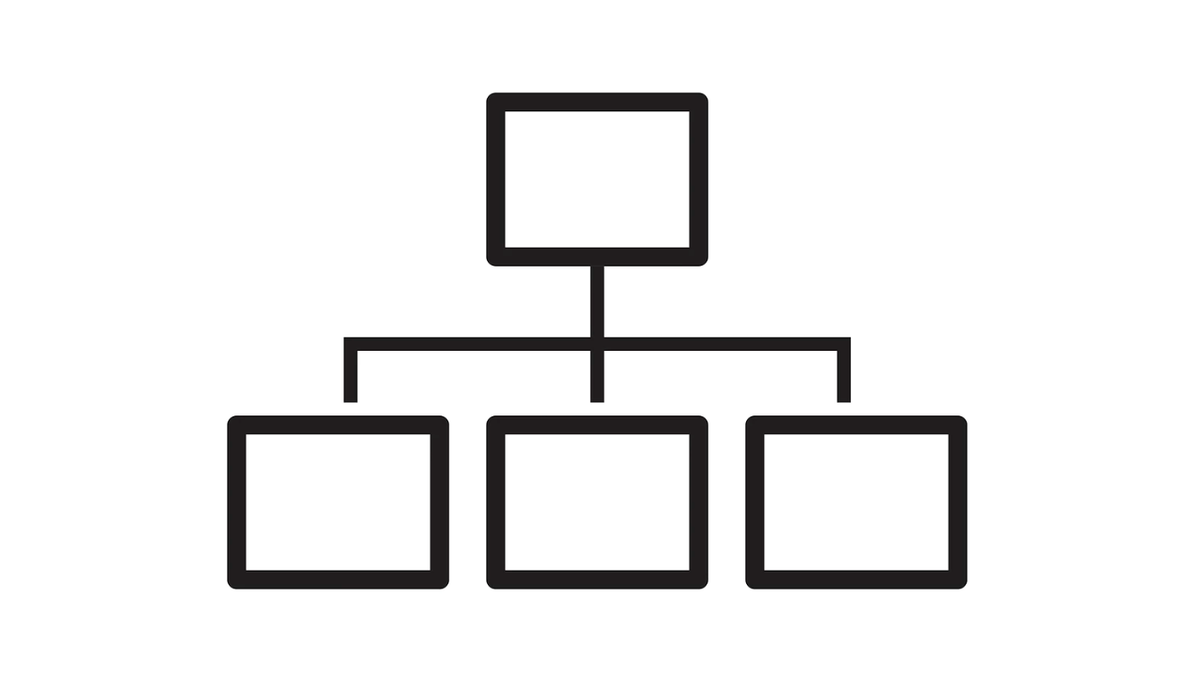 An org chart icon