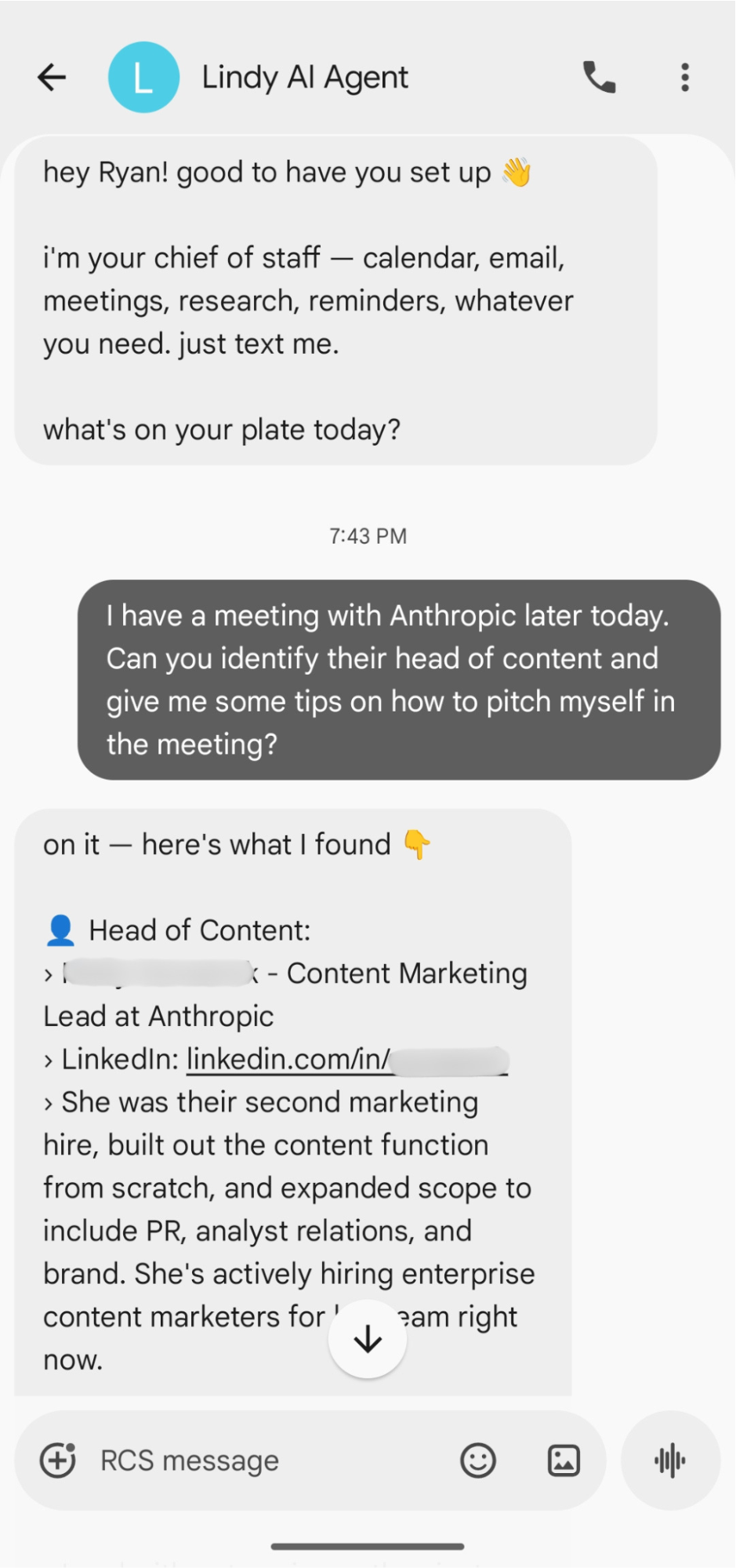 A conversation between Ryan and Lindy