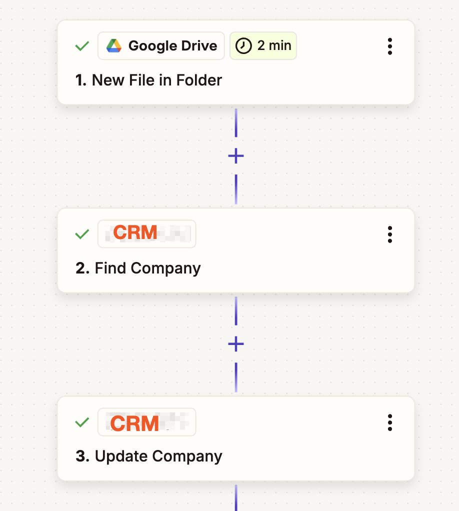 Screenshot of Zap example