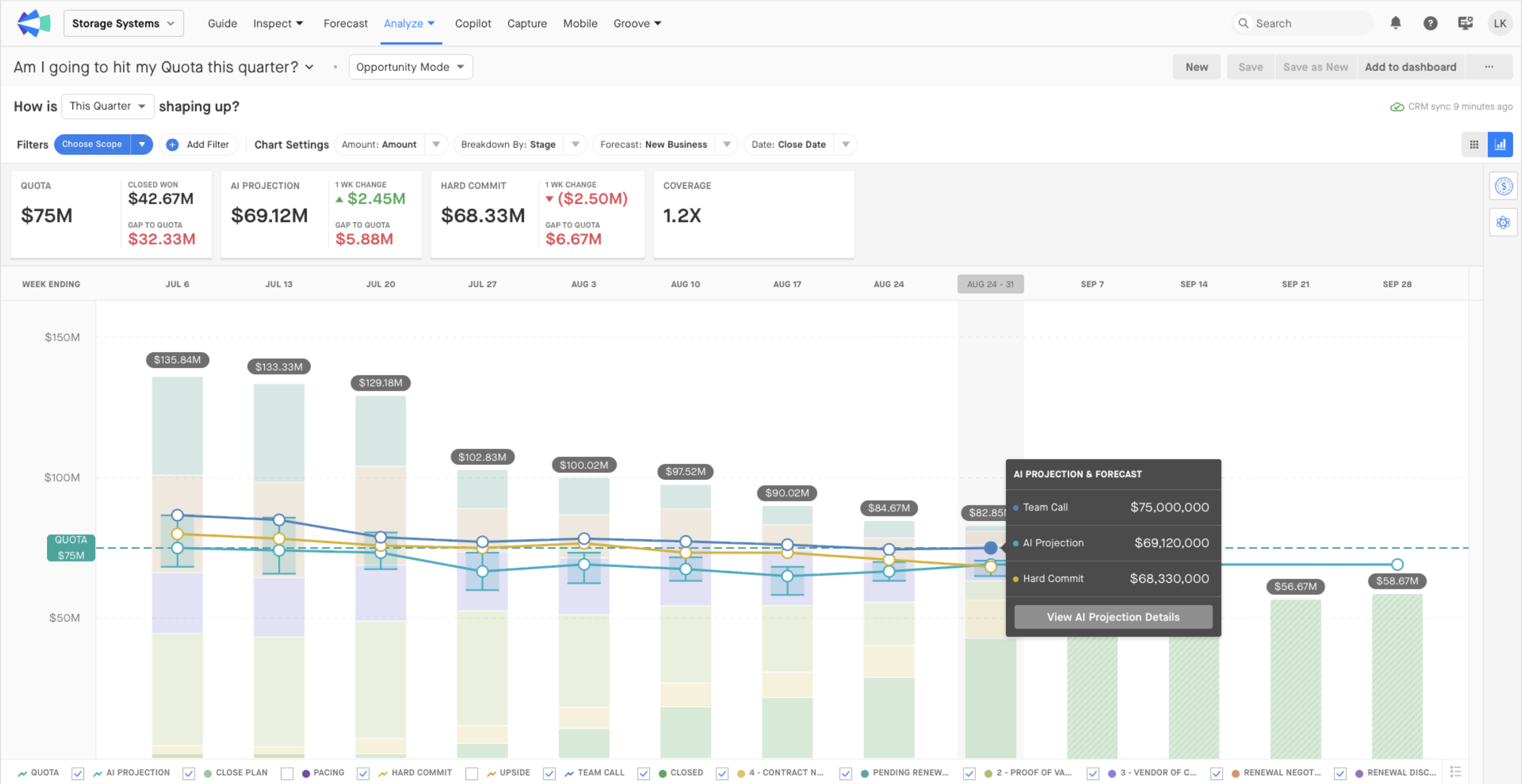 Clari, our pick for the best revenue intelligence platform for predictive forecasting.