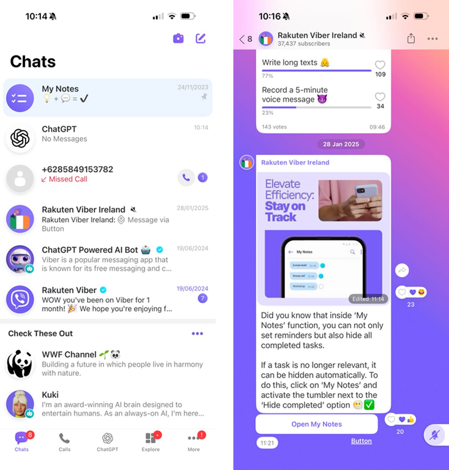 Viber, our pick for the best WhatsApp alternative