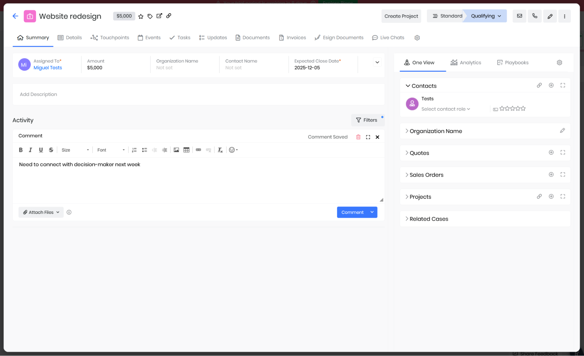Vtiger, our pick for the best value CRM for campaign management. 