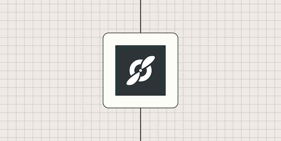 Fellow logo against a checkered-beige background.