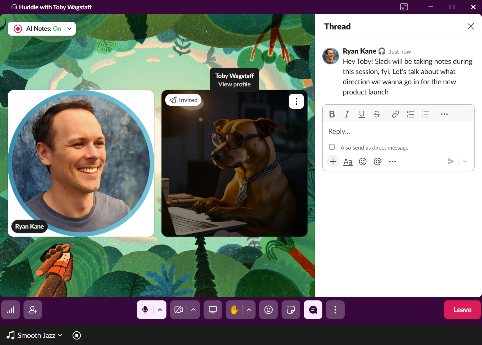 Slack, our pick for the best Zoom alternative for impromptu meetings from team chat.