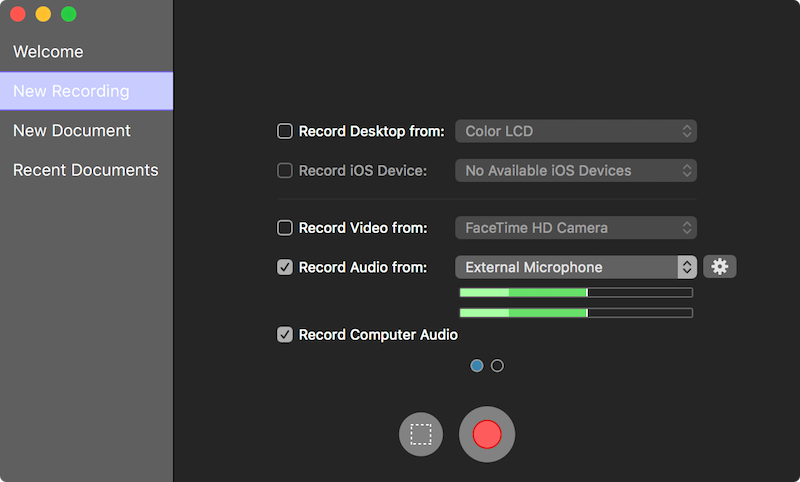 Screenflow record