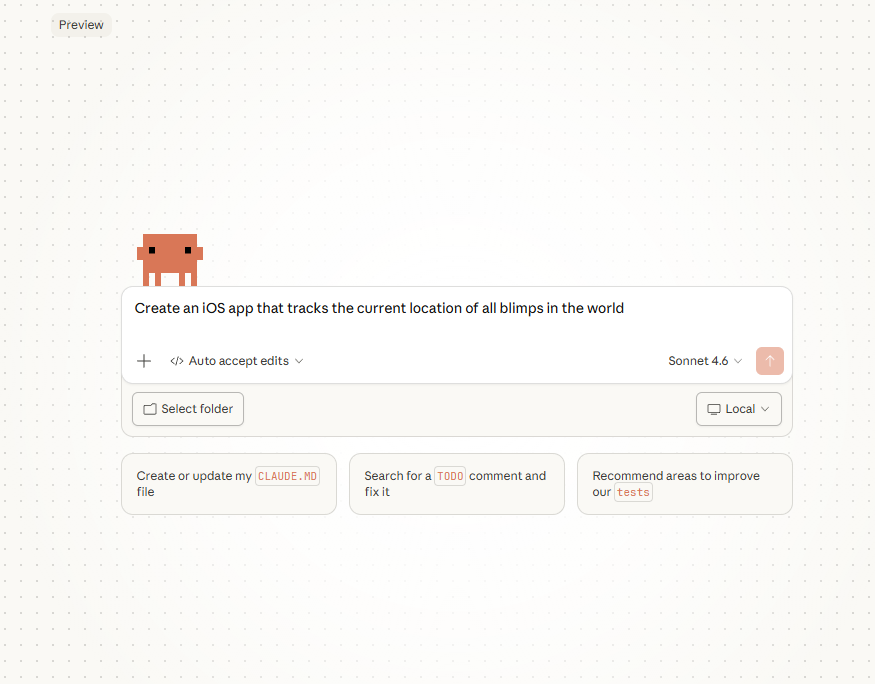Claude Code interface