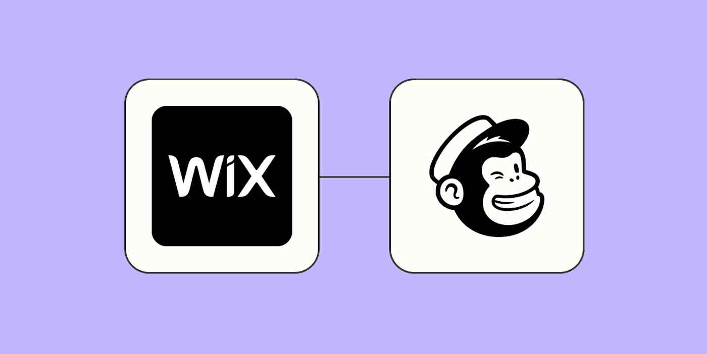 Wix and Mailchimp hero.