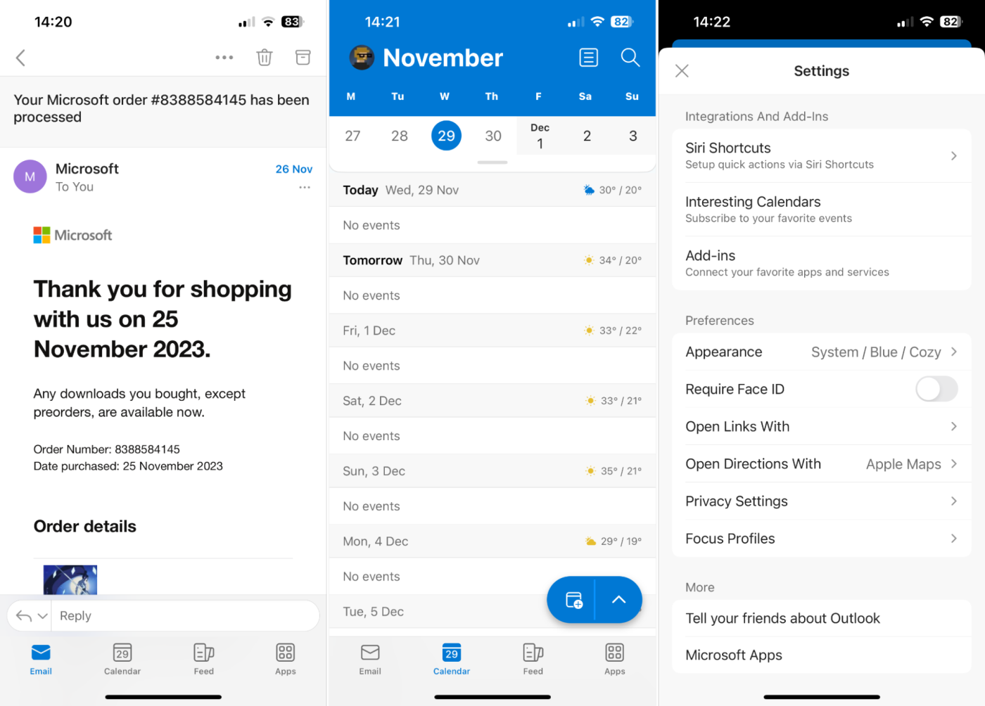 Outlook, our pick for the best iPhone productivity app for email