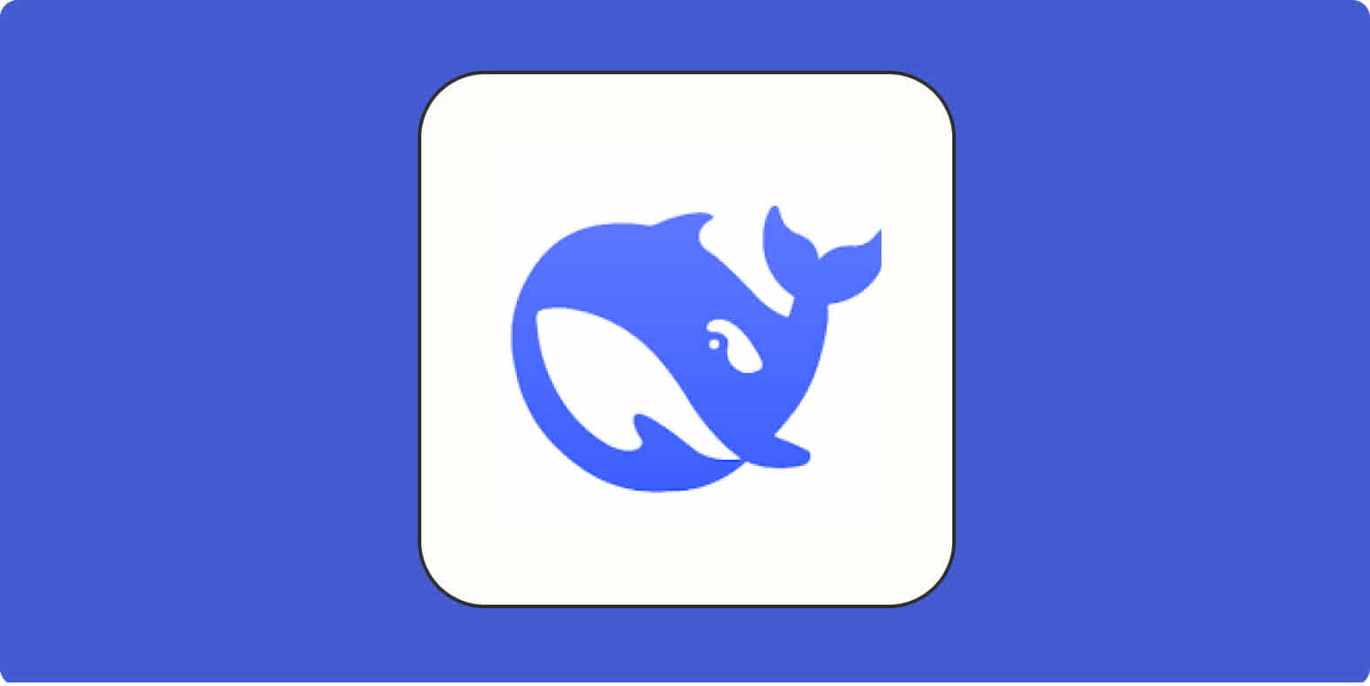 Hero image with the DeepSeek logo