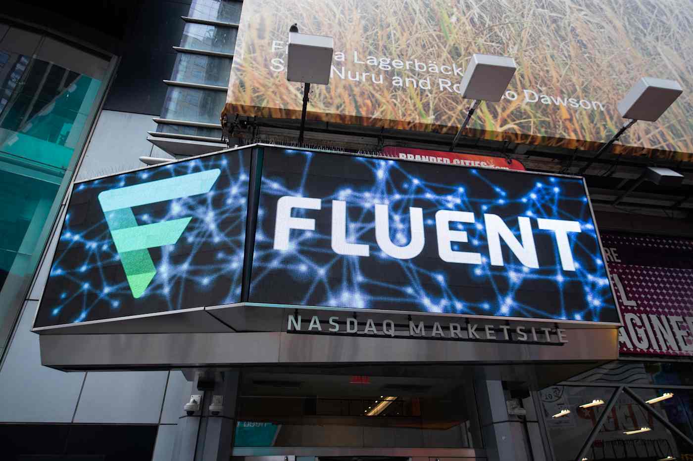 An advertisement for Fluent