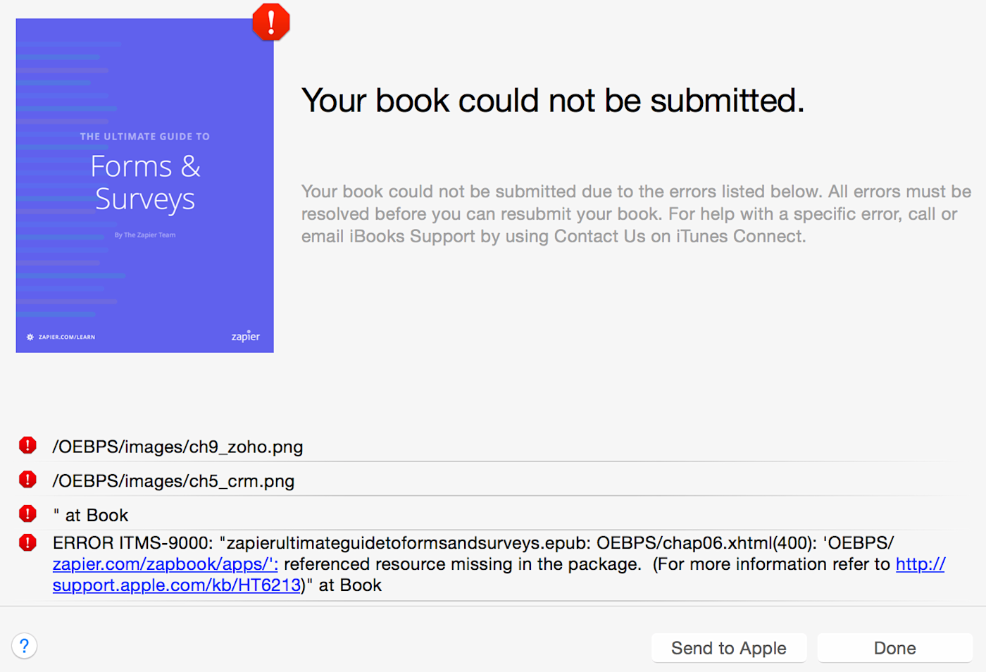 ibooks errors