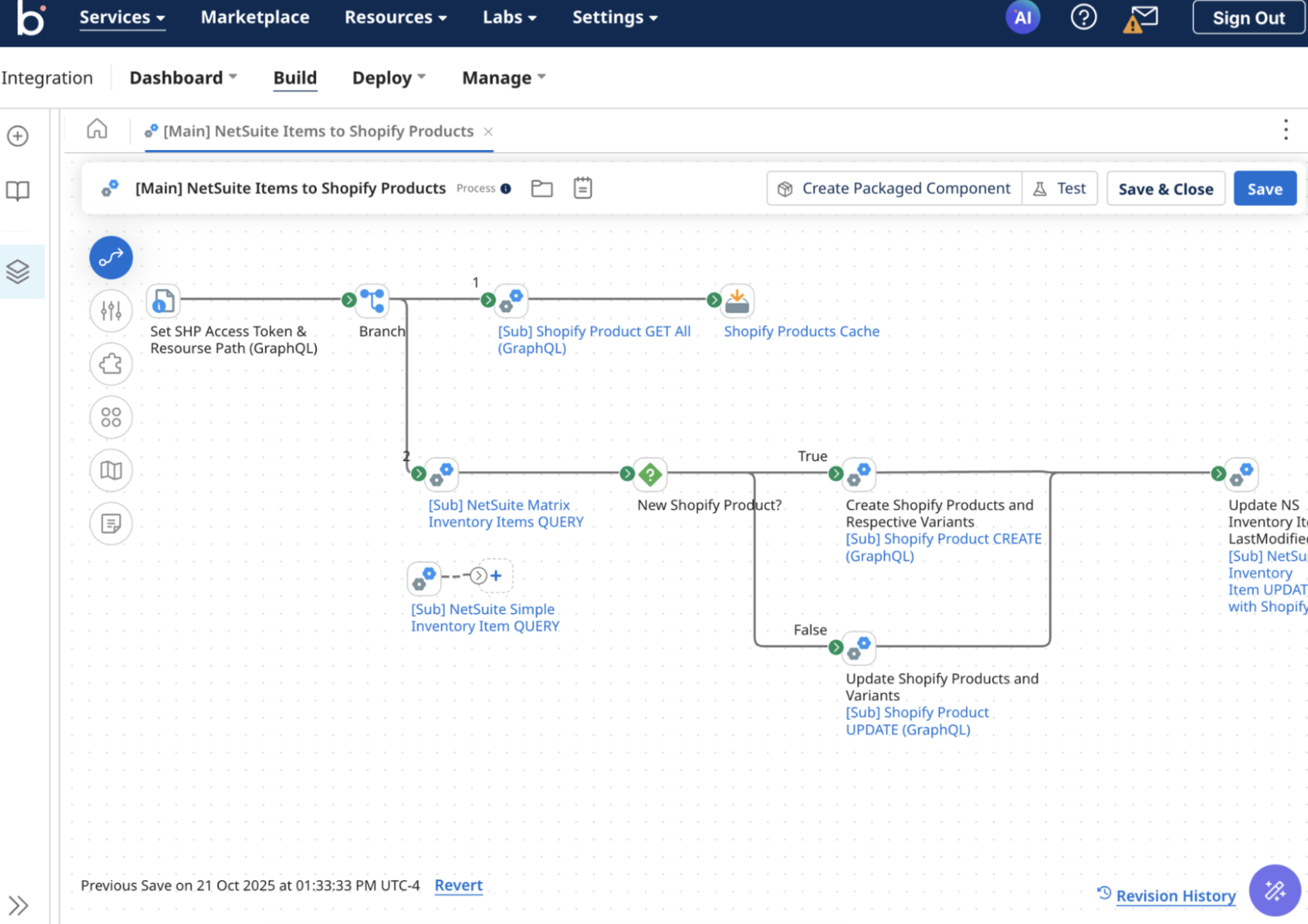 A screenshot of Boomi, a Power Automate alternative.