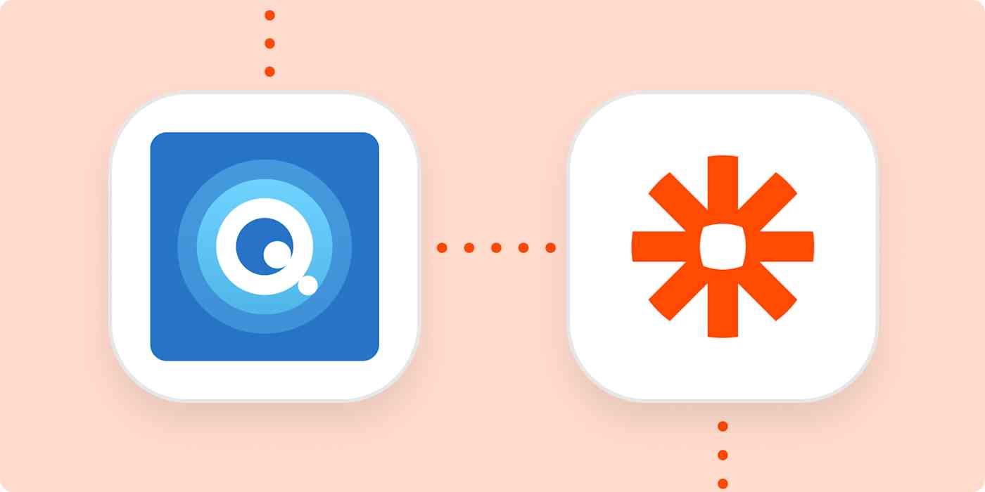 Hero image of the Quotient and Zapier logos connected by dots