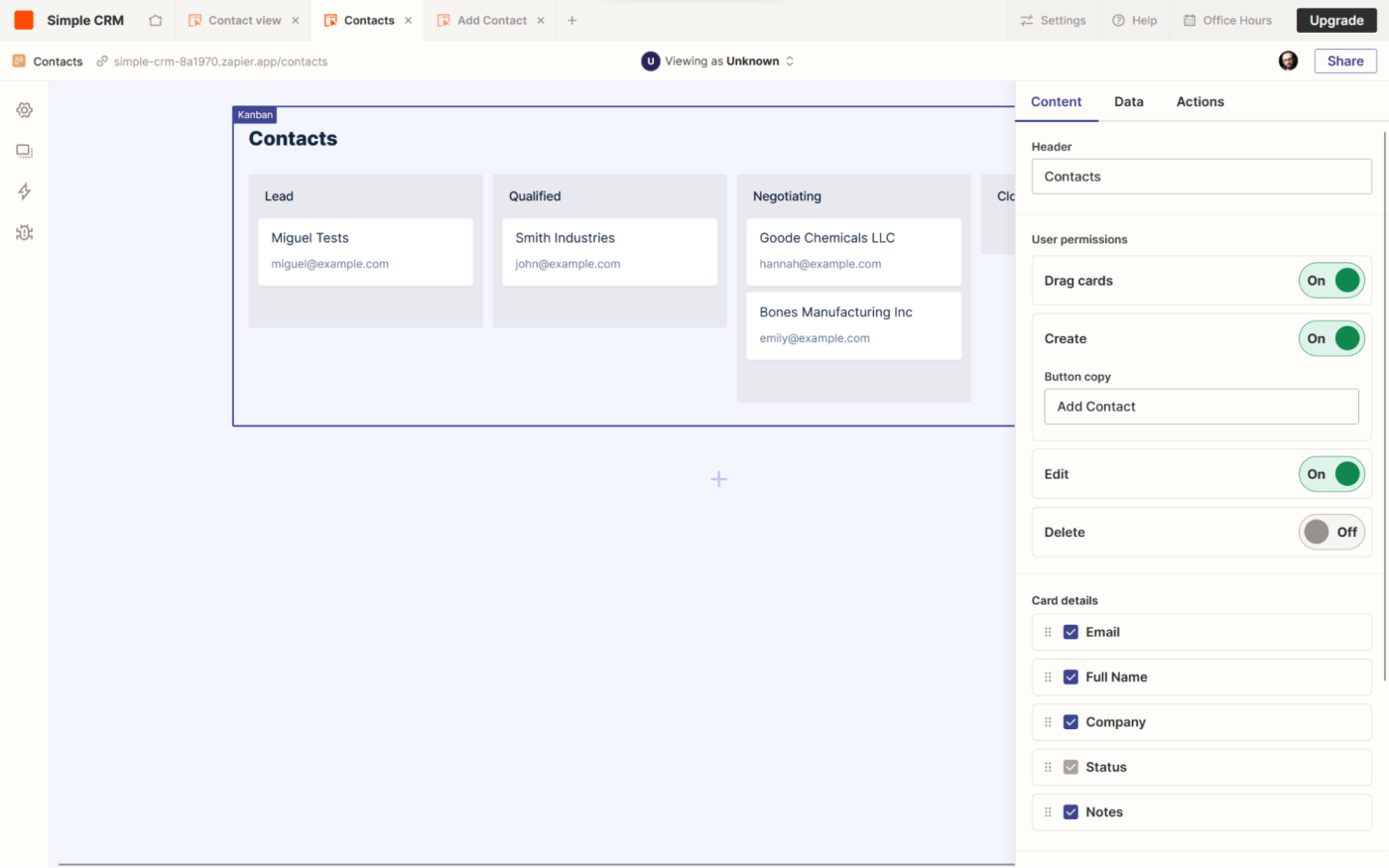 Zapier, our pick for the best free CRM for building your own simple CRM