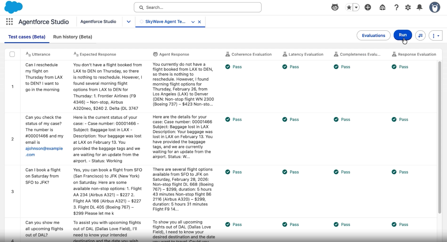 A screenshot of Salesforce's Agentforce interface
