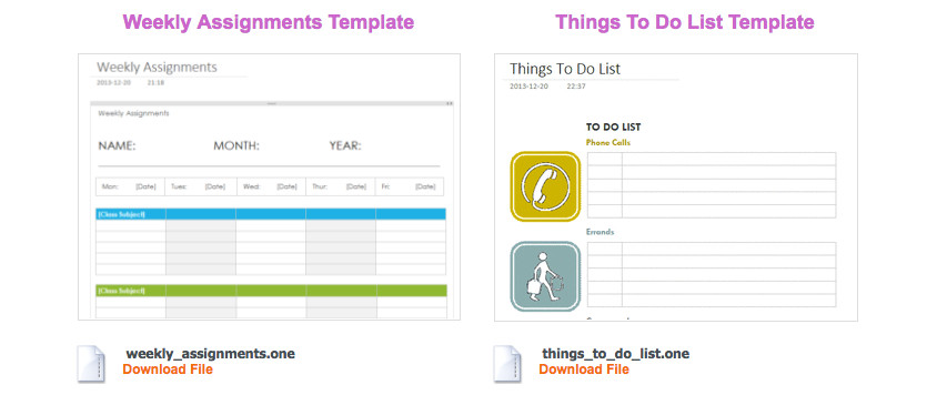 to do list onenote template