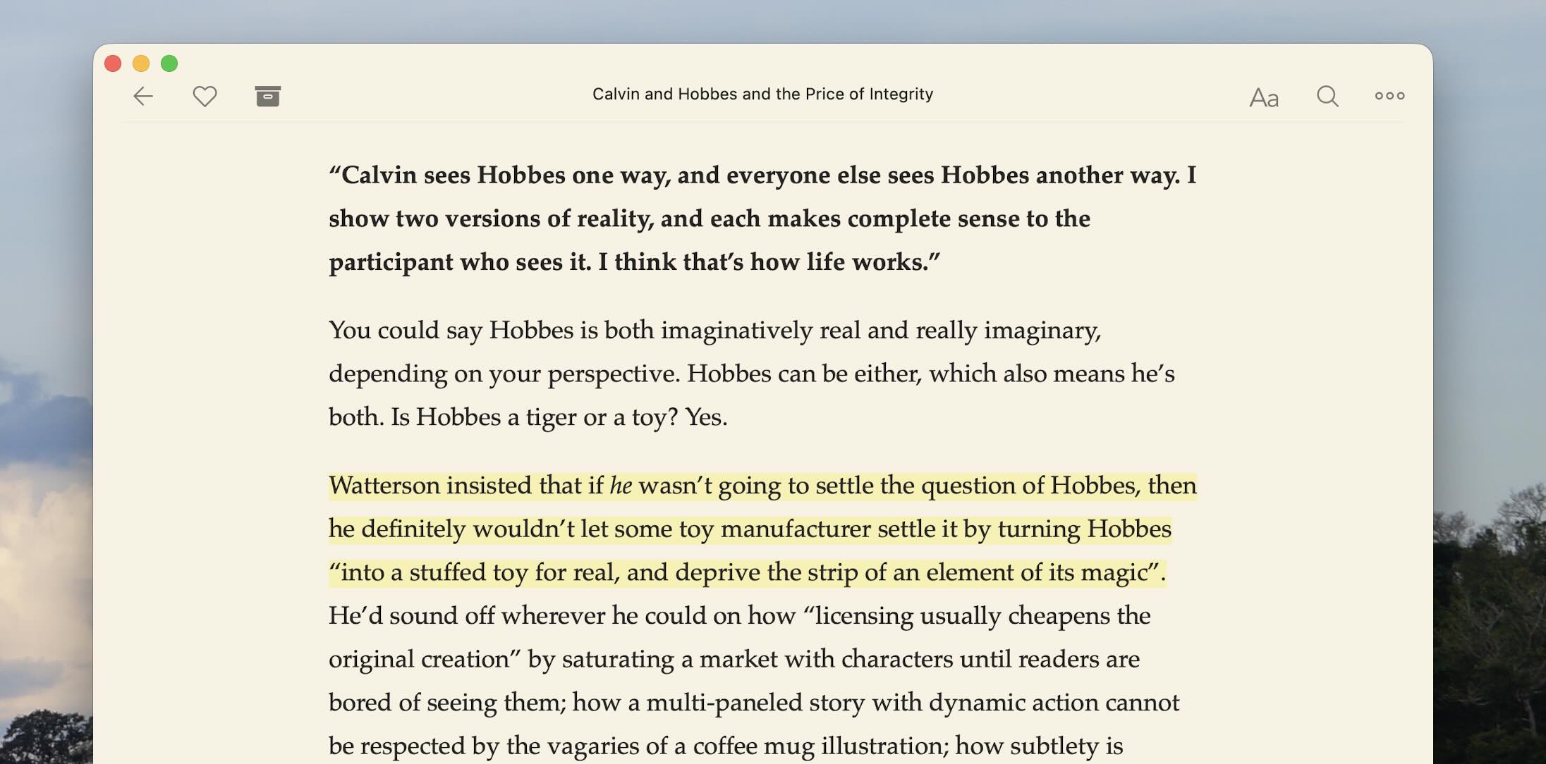 Instapaper, our pick for the best read it later app for most people